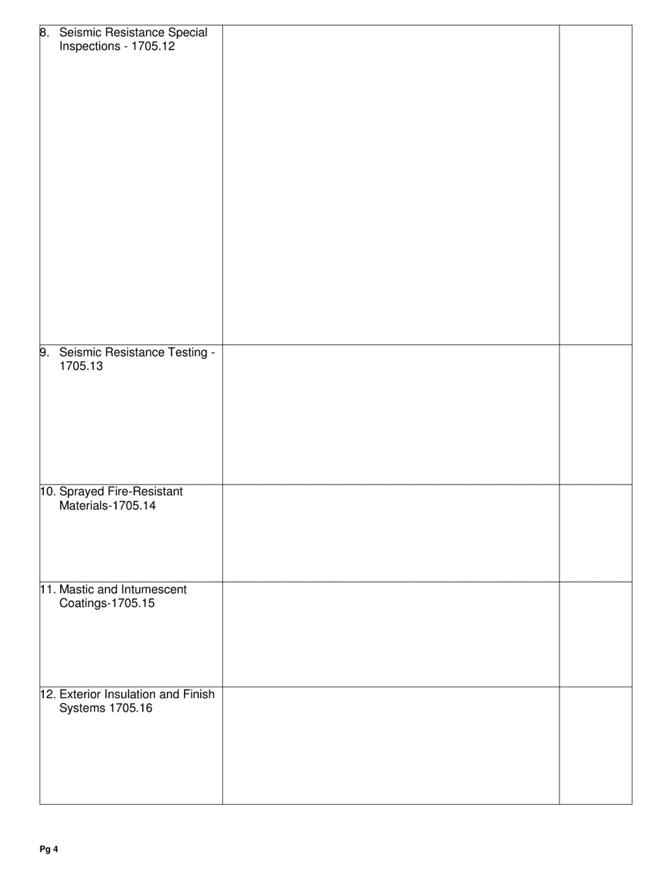 Special Inspection Agreement Form - City of Dixon, California, Page 4