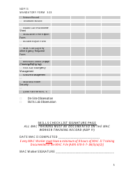 Form NDP13 Nurse Delegation Program Skills Checklist - Alabama, Page 5