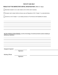 Accessibility Complaint Form - City of Dixon, California, Page 2