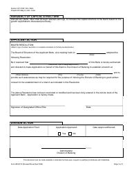 Form BKG715 Branch Application - Wisconsin, Page 3