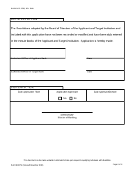 Form BKG759 Merger Application - Wisconsin, Page 3