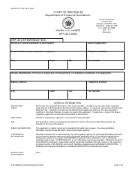 Form BKG995 Share Exchange Application - Wisconsin