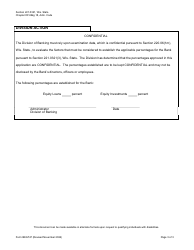 Form BKG747 Equity Loans and Investments Percentage Application - Wisconsin, Page 3