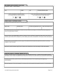 Form BKG718 Move Main Office Application - Wisconsin, Page 2