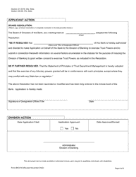 Form BKG745 Trust Powers Application - Wisconsin, Page 6