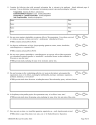 Form CRED2858 Professional Employer Group or Professional Employer Organization - Small Operations Application - Wisconsin, Page 3