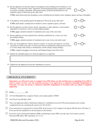 Form CRED296 Charitable Organization Application - Wisconsin, Page 4