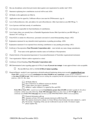 Form CRED296 Charitable Organization Application - Wisconsin, Page 5