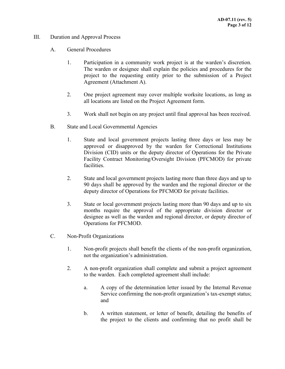 Use of Offender Labor for Community Work Projects - Texas, Page 3