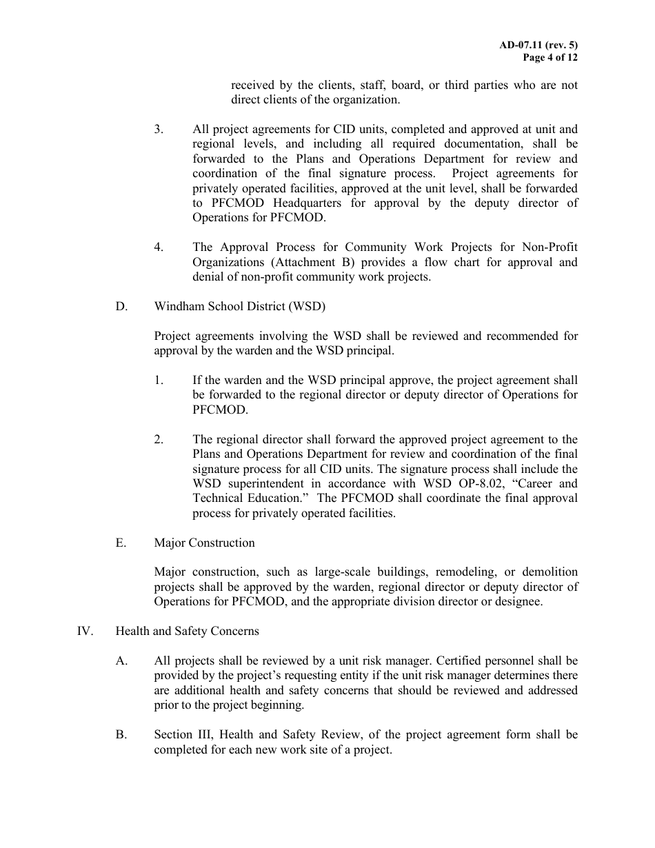 Use of Offender Labor for Community Work Projects - Texas, Page 4