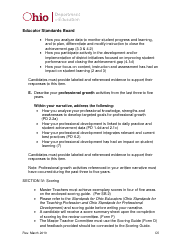 Form C Master Teacher Application/Narrative - Ohio, Page 5