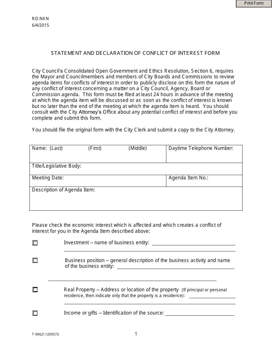 Form T9062 Fill Out, Sign Online and Download Fillable PDF, City of