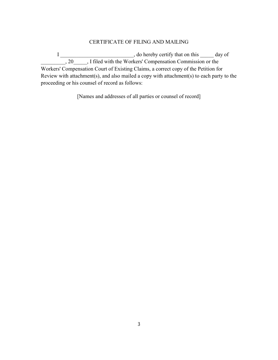 Form 9 Petition for Review - Oklahoma, Page 3