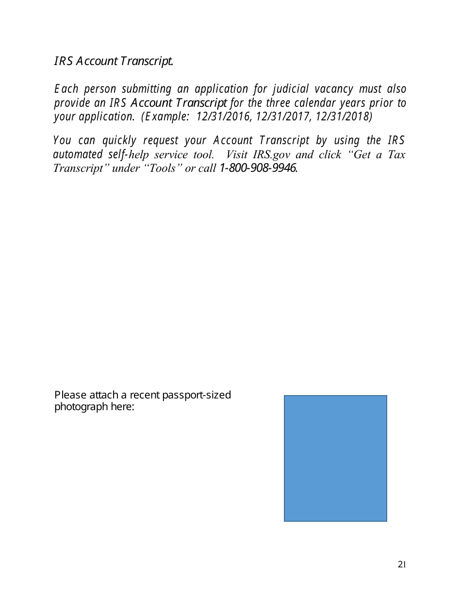 Application for Oklahoma Judicial Vacancy - Oklahoma, Page 21