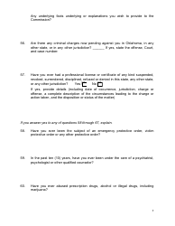 Application for Oklahoma Judicial Vacancy - Oklahoma, Page 9