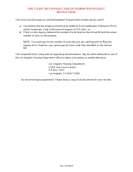 Unit Count Discrepancy and Determination Request - City of Los Angeles, California, Page 2