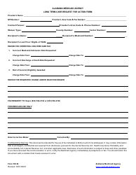 Document preview: Form 161-B Long Term Care Request for Action Form - Alabama