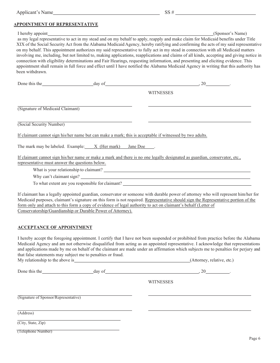 Form 211 Application for Medicare Savings Programs - Alabama, Page 8