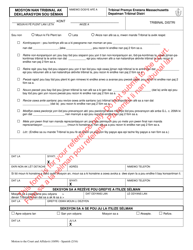 Document preview: Motion to the Court and Affidavit - Massachusetts (Haitian Creole)