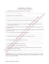 Contestacion Al Proceso Sumario - Massachusetts (Spanish), Page 2