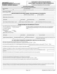 Form DWS-ARK-ETA-81 Supplement to Application for Disaster Unemployment Assistance Self-employed Individuals - Arkansas (English/Spanish)