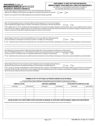 Form DWS-ARK-ETA-81 Supplement to Application for Disaster Unemployment Assistance Self-employed Individuals - Arkansas (English/Spanish), Page 2