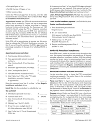 Instructions for Form OR-21-EST, 150-107-115 Oregon Pass-Through Entity Elective Tax Estimated Payment - Oregon, Page 2