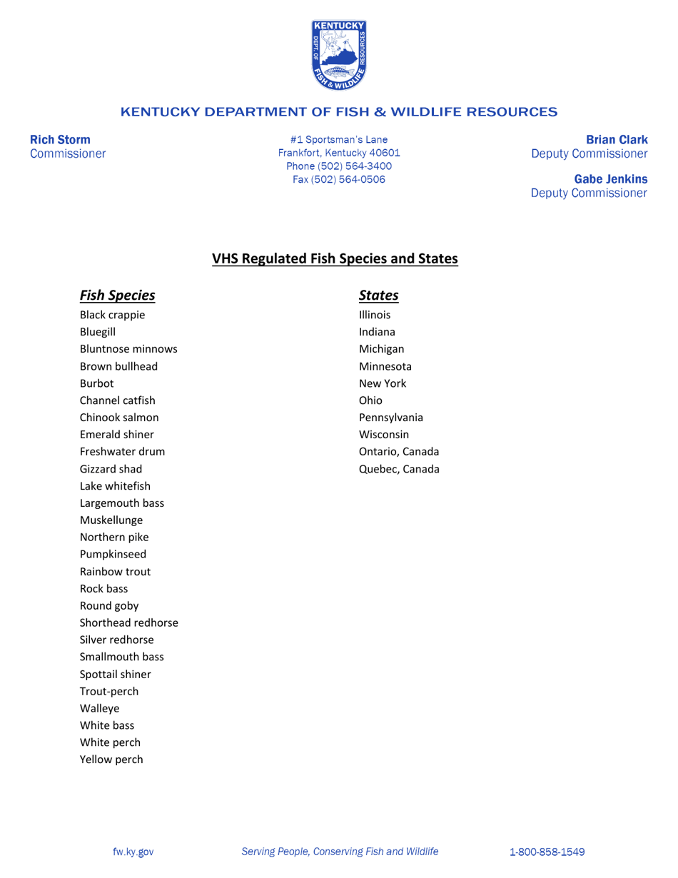 Application for Fish Transportation Permit - Kentucky, Page 4
