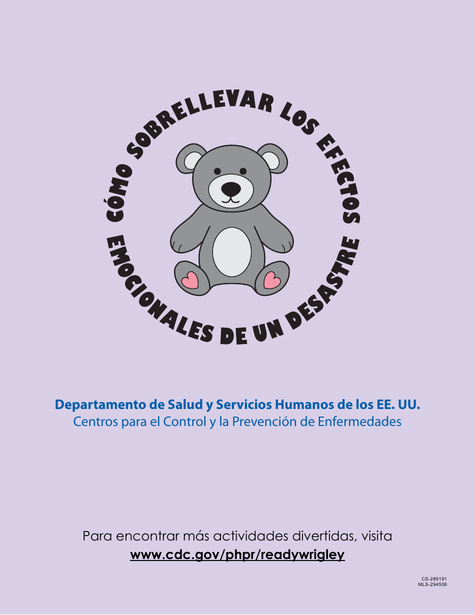 Formulario CS-289191 Como Sobrellevar Los Efectos Emocionales De Un Desastre (Spanish), Page 20