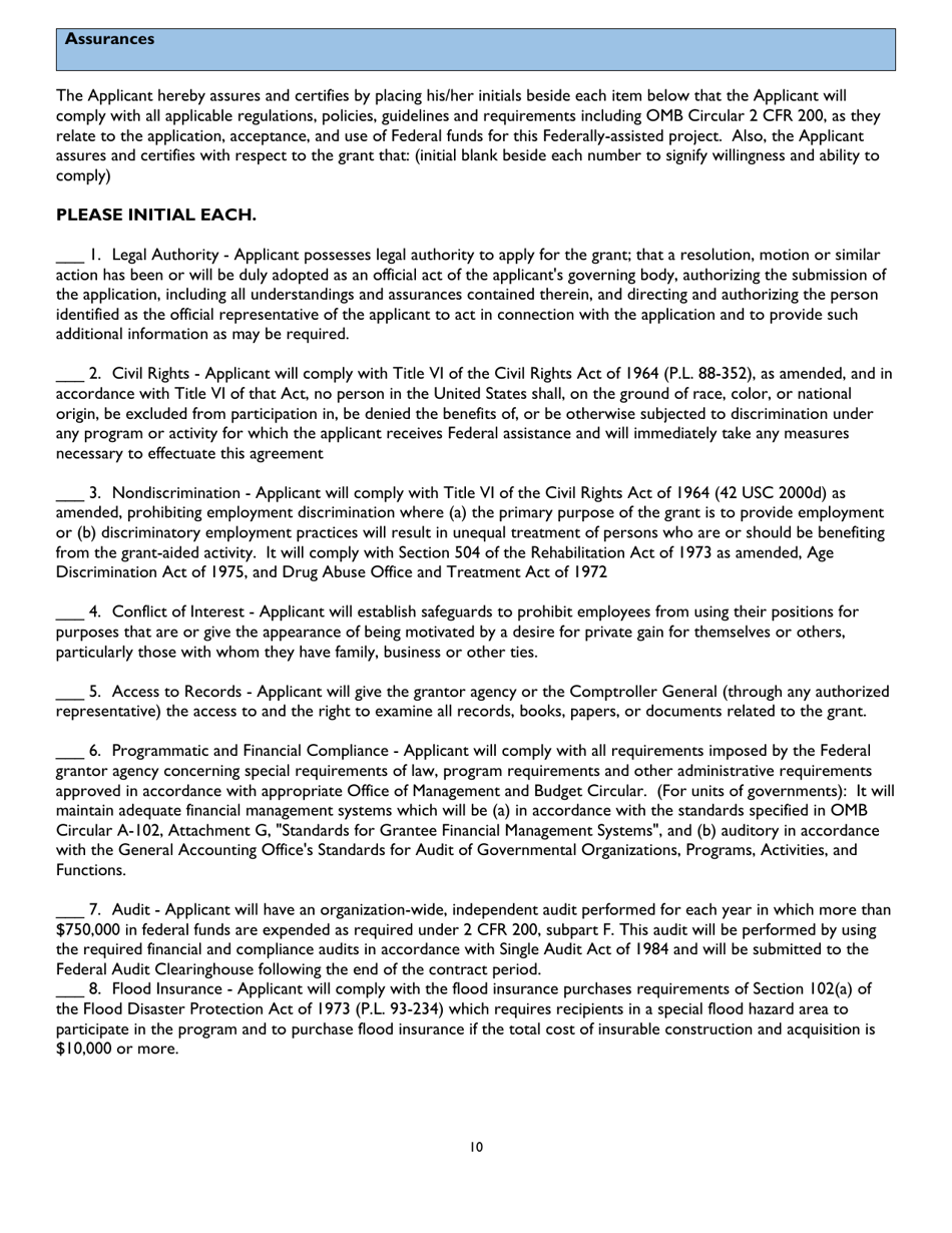 Certified Local Government Development Grant Application - Alabama, Page 10