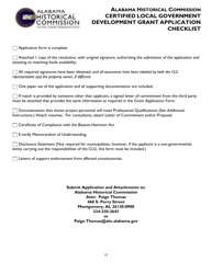 Certified Local Government Development Grant Application - Alabama, Page 12