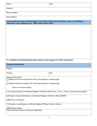 Certified Local Government Development Grant Application - Alabama, Page 2