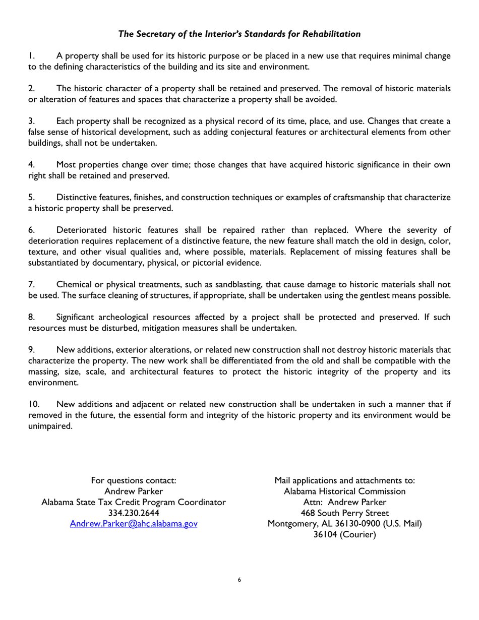 Instructions for Part A, B, C - Alabama, Page 6