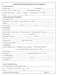 Form LTC-03 Nursing Facility and Assisted Living Transition Grant Application - Alaska, Page 3