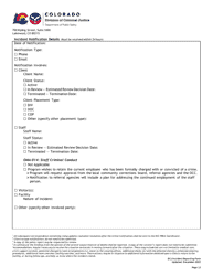 Form CCC-020 Incident Notification and Resolution - Colorado, Page 2