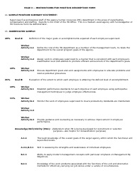 Form DOA-15302 Position Description - Wisconsin, Page 3