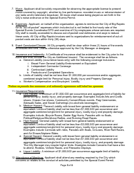Special Events Application - City of Big Rapids, Michigan, Page 10