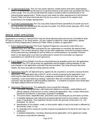 Special Events Application - City of Big Rapids, Michigan, Page 8