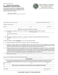Document preview: Form BOE-576-E Affidavit for 4 Percent Assessment of Certain Vessels - Santa Cruz County, California