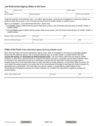Form JD-CR-200 Petition to Terminate Risk Protection Order, Order, Return - Connecticut, Page 2