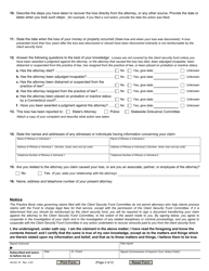 Form JD-GC-15 Application for Reimbursement Client Security Fund - Connecticut, Page 2