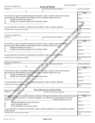 Formulario JD-JM-58S Peticion/Orden De Custodia Temporal/Orden De Comparecencia - Connecticut (Spanish), Page 2