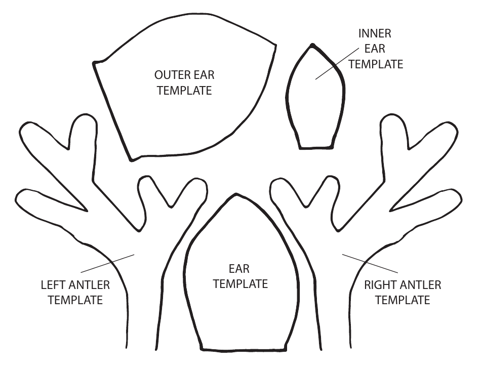 Reindeer Antler Template Download Printable PDF Templateroller