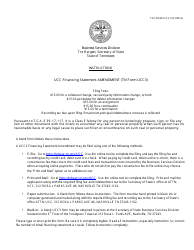 Form UCC3 Ucc Financing Statement Amendment - Tennessee