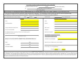 Electronic Payment Trading Partner Enrollment Agreement Form