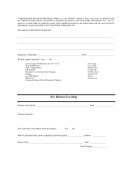Public Information Request Form - Bexar County Wcid #10 - Bexar County, Texas, Page 2