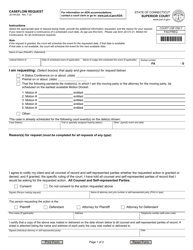 Document preview: Form JD-FM-292 Caseflow Request - Connecticut