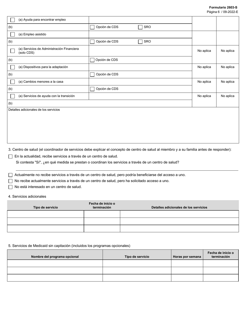 Formulario 2603-S Explicacion Del Plan Individual De Servicios (Isp) De Star Kids - Texas (Spanish), Page 6