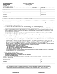 Document preview: Form JD-CV-88 Sales Agreement - Foreclosure - Connecticut