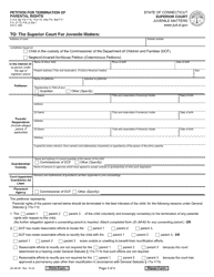 Form JD-JM-40 Notice/Summons and Order for Hearing - Termination of Parental Rights - Connecticut, Page 3